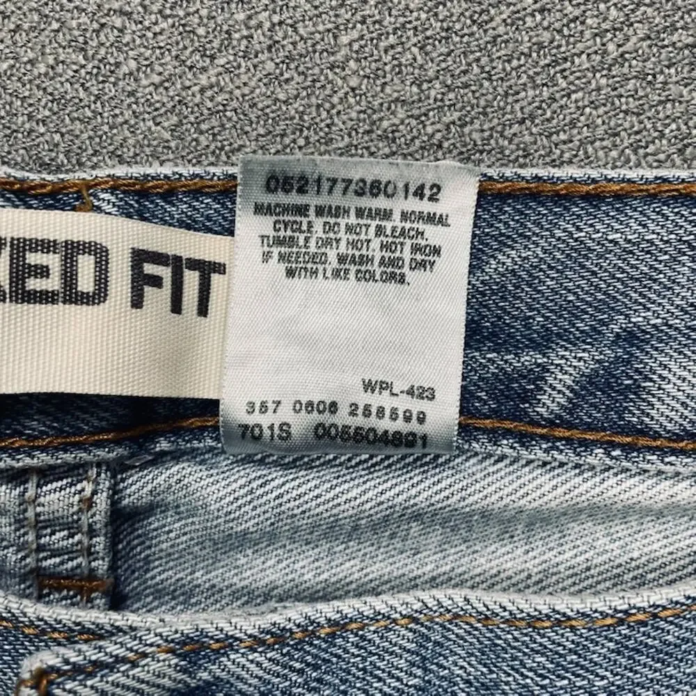 Vintage Y2K Levis 550 Jeans 40x30* Light Medium Wash Tapered Toned Dad Skater 00